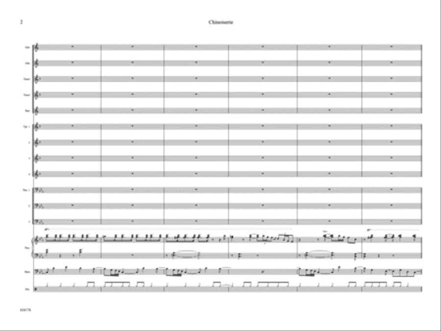 Chinoiserie (from Afro-Euroasian Eclipse): Score Jazz Ensemble scores gallery preview page 6