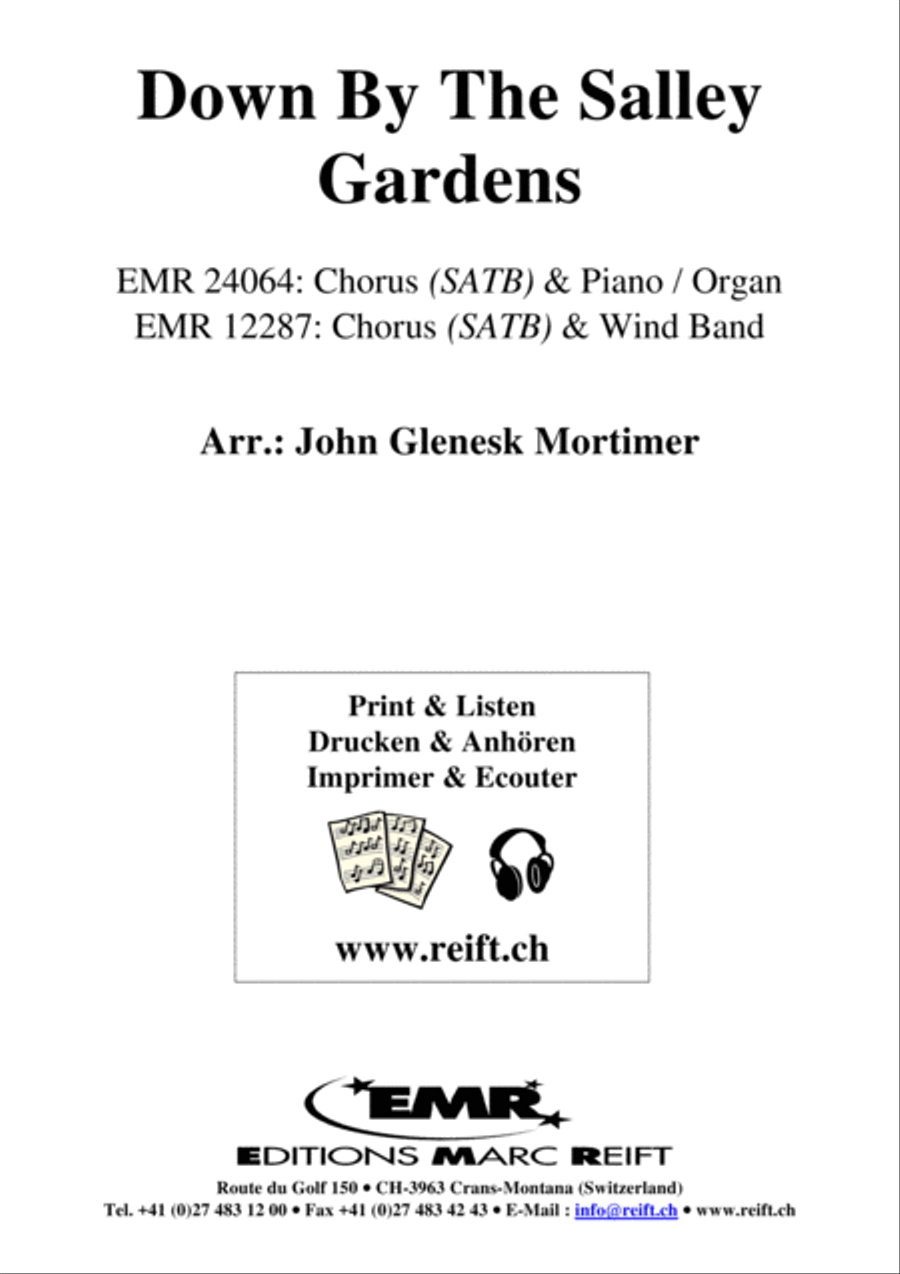 Down By The Salley Gardens 4-Part scores gallery preview page 2