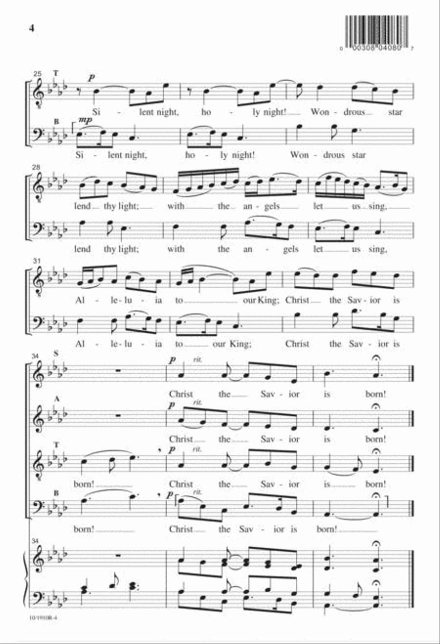 Silent Night Divisi scores gallery preview page 4
