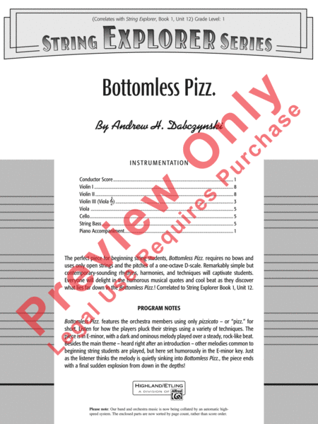 Bottomless Pizz.