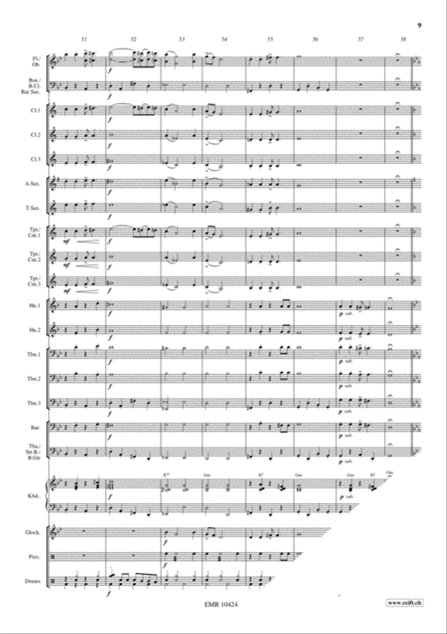 Gospel Spirit Concert Band scores gallery preview page 10