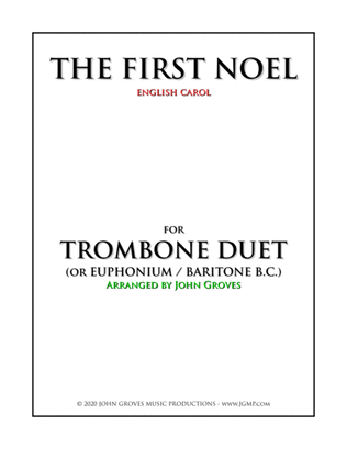 Book cover for The First Noel - Trombone Duet