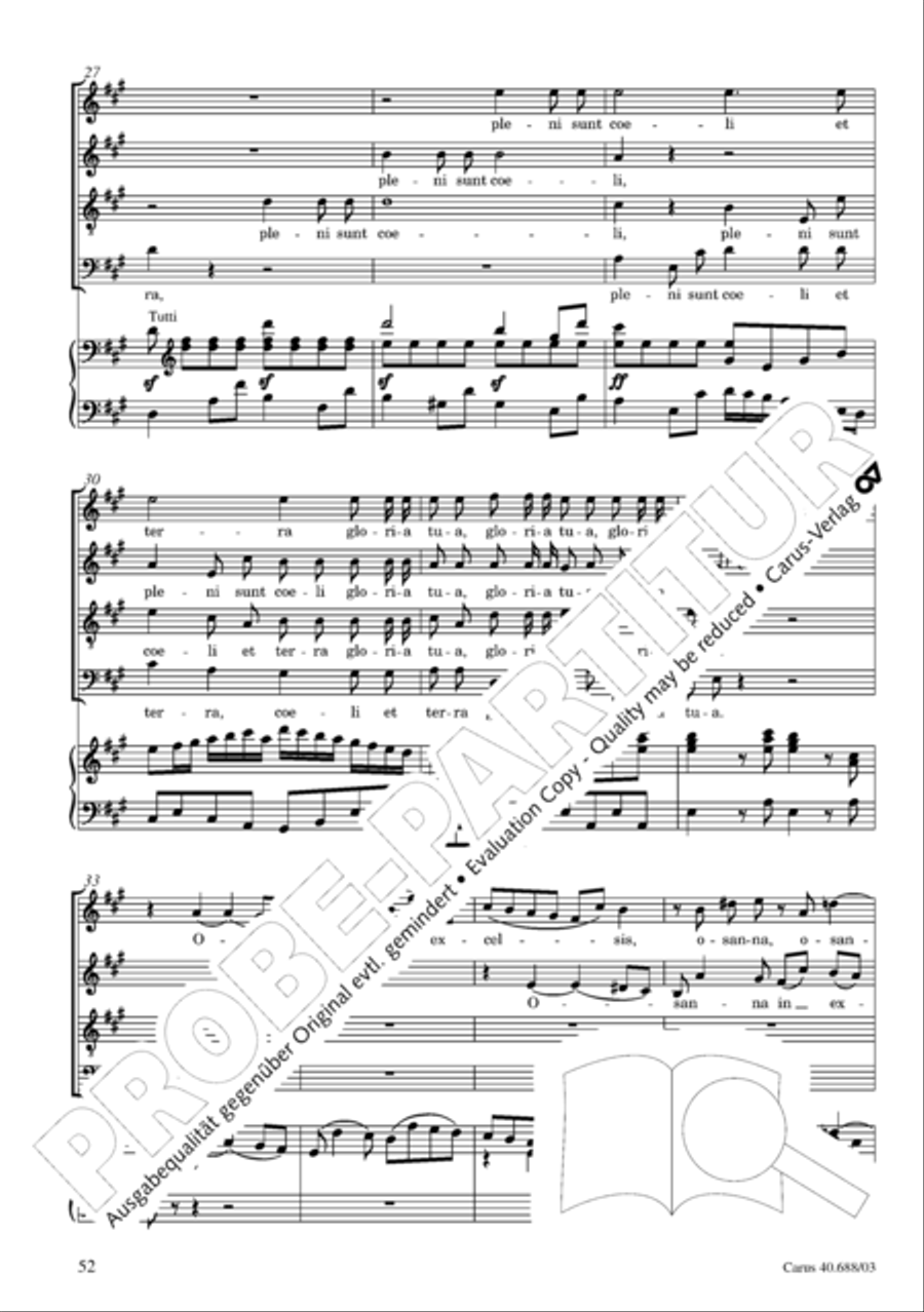 Mass in C Major Mass in C Major 4-Part scores gallery preview page 53