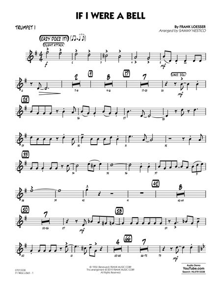 If I Were a Bell (arr. Sammy Nestico) - Trumpet 1