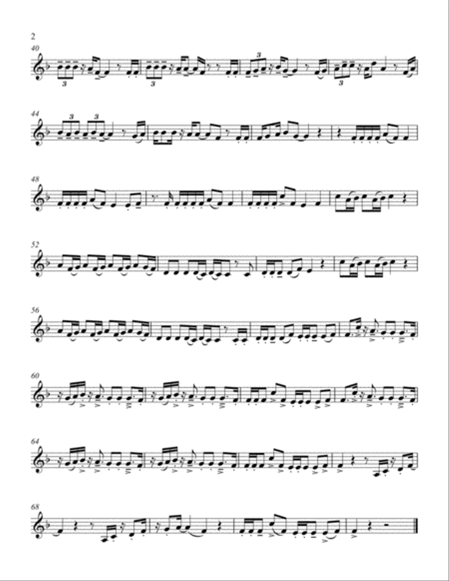 Memories Trumpet Solo scores gallery preview page 2