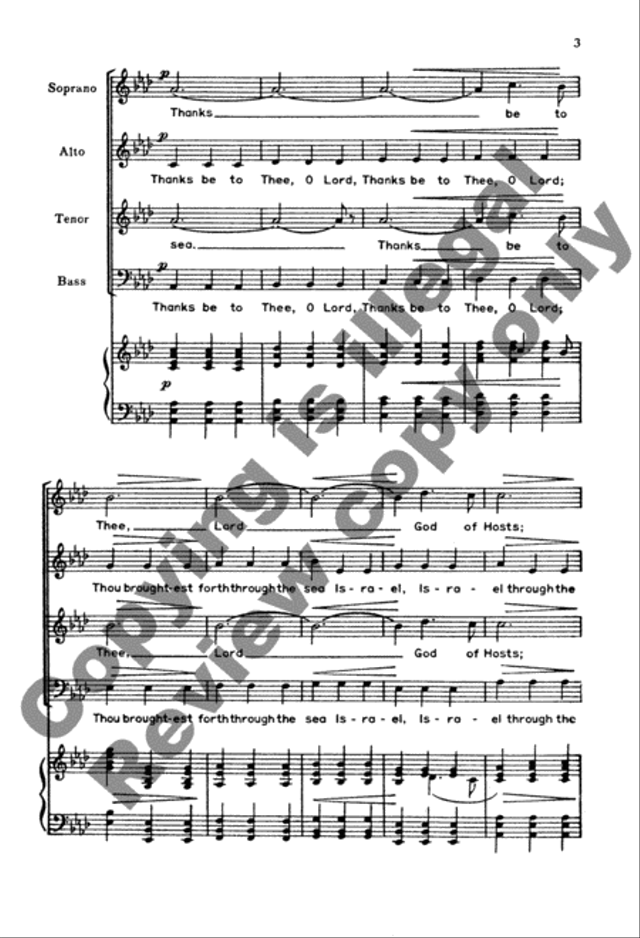 Thanks Be To Thee 4-Part scores gallery preview page 3