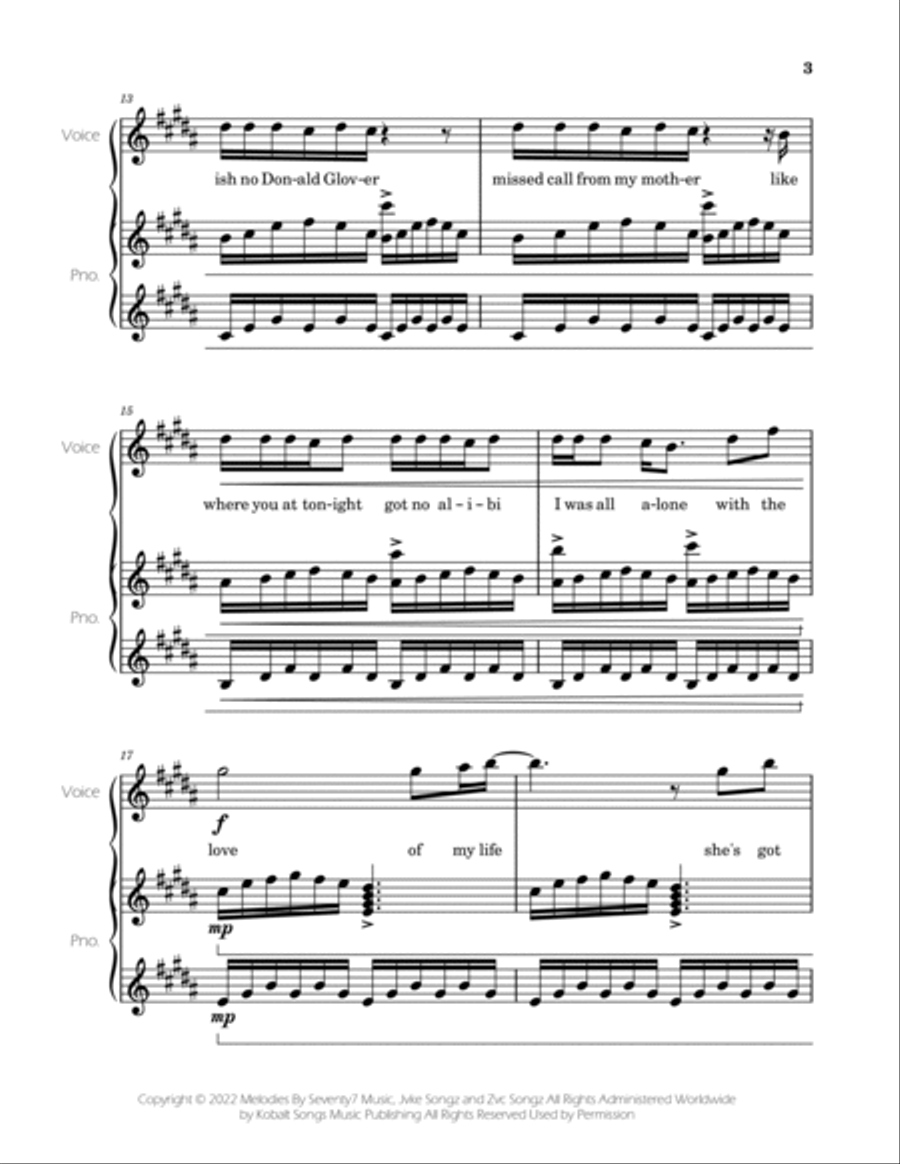 Golden Hour Voice scores gallery preview page 3