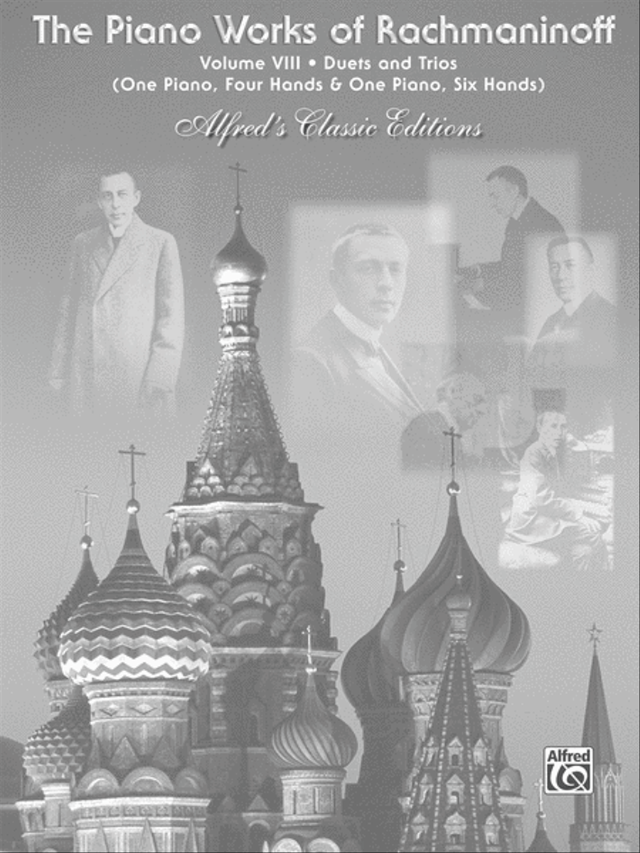 The Piano Works of Rachmaninoff, Volume VIII: Works for One Piano/Four Hands and One Piano/Six Hands Piano Solo scores gallery preview page 1