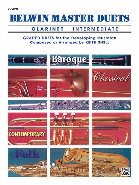 BELWIN MASTER DUETS--Clarinet INTERMEDIATE LEVEL--Volume 1