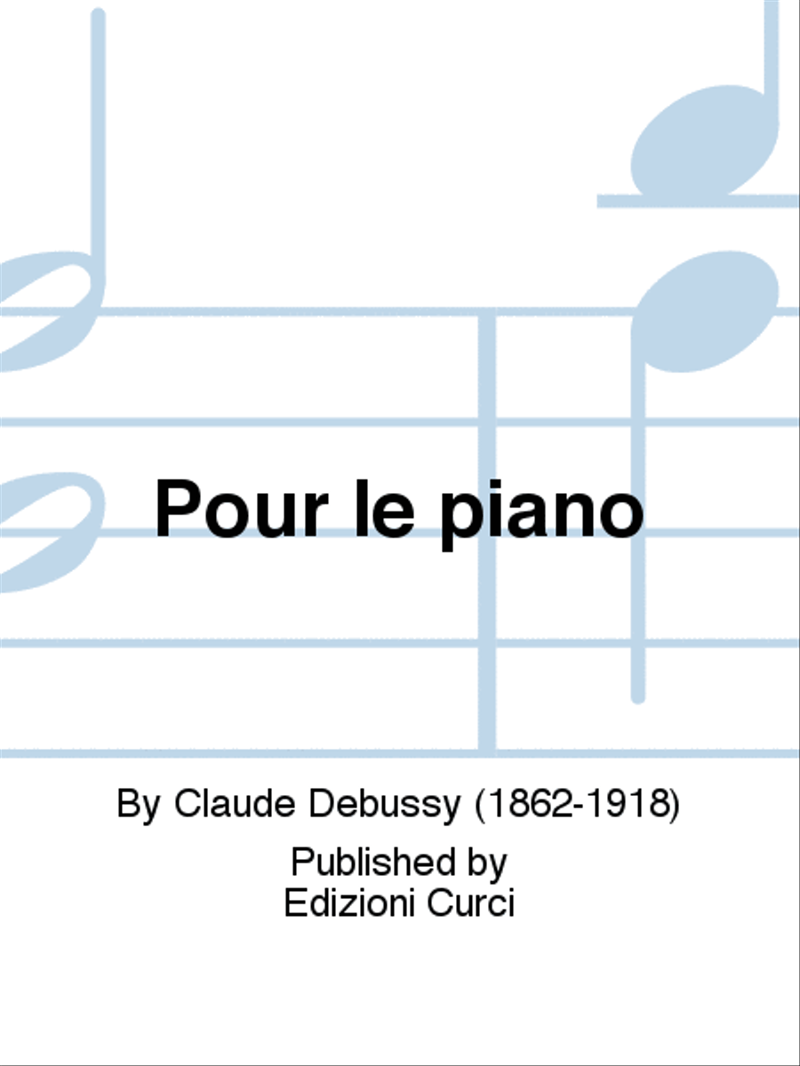 Pour le piano Piano Solo scores gallery preview page 1