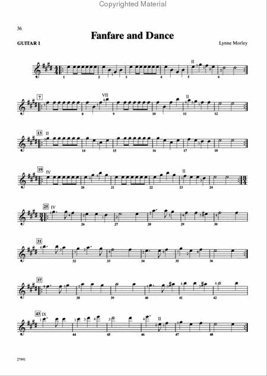 Festive Collection for Guitar Ensemble Guitar Ensemble scores gallery preview page 24