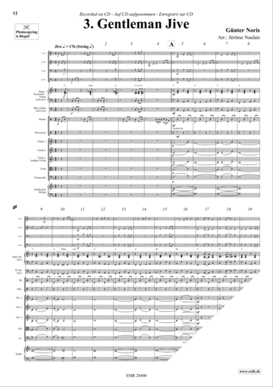 Let's Dance Volume 1 Brass Ensemble scores gallery preview page 5