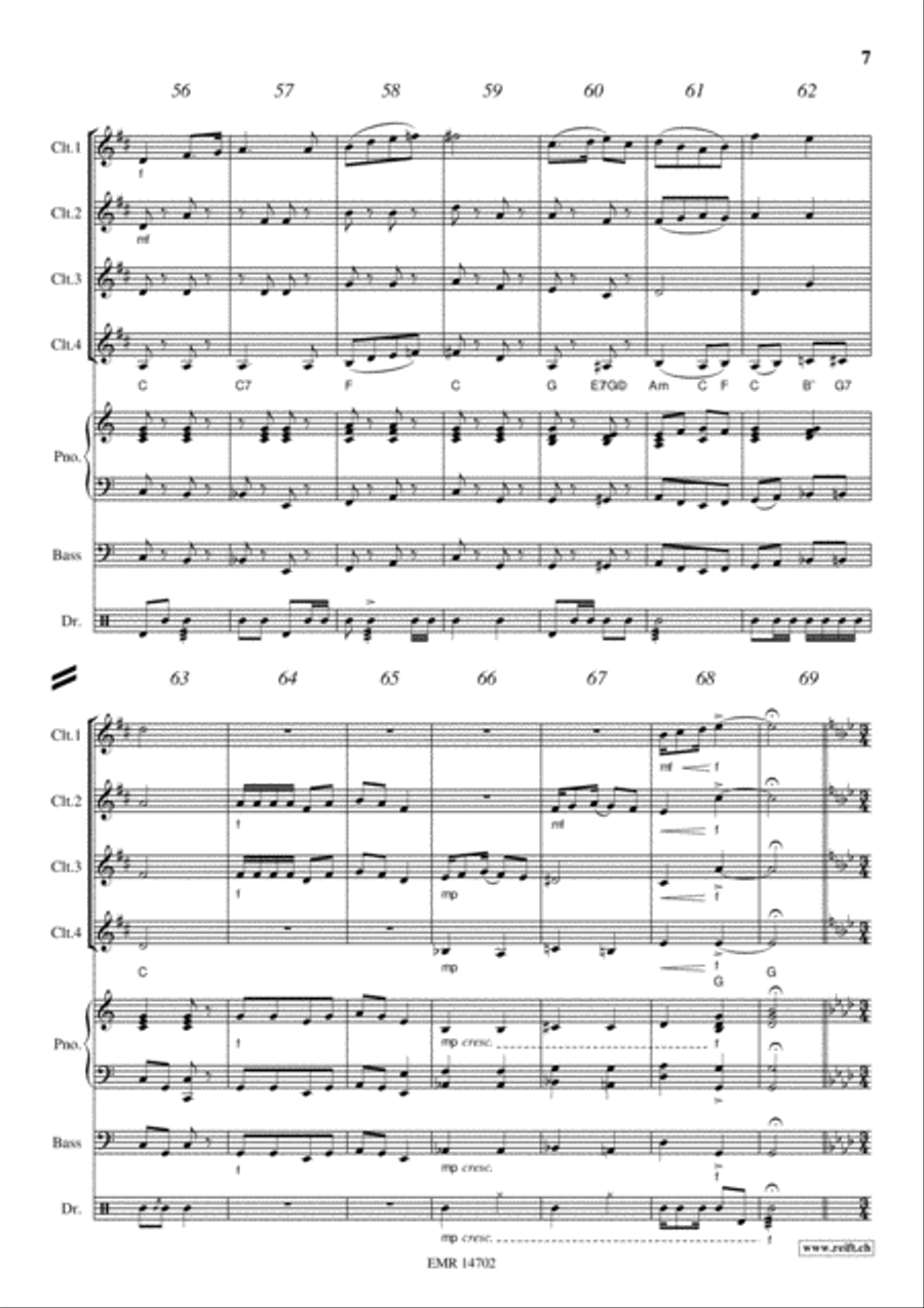 Camptown Races Camptown Races Clarinet scores gallery preview page 7