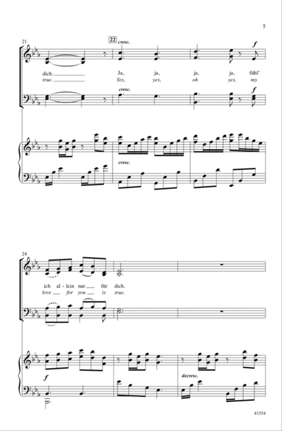 Du, Du Liegst Mir im Herzen Choir scores gallery preview page 4