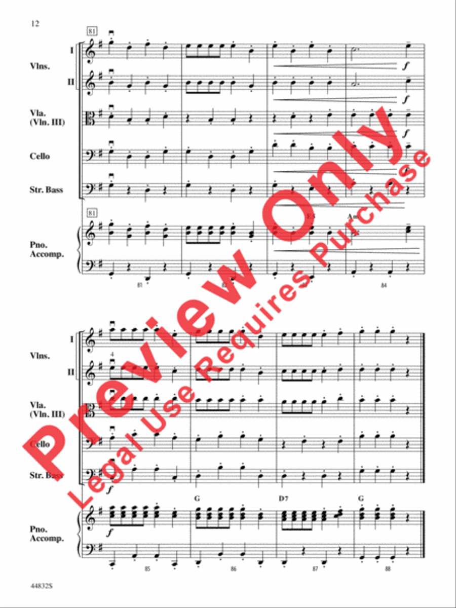 Bella Bocca Polka String Orchestra scores gallery preview page 25