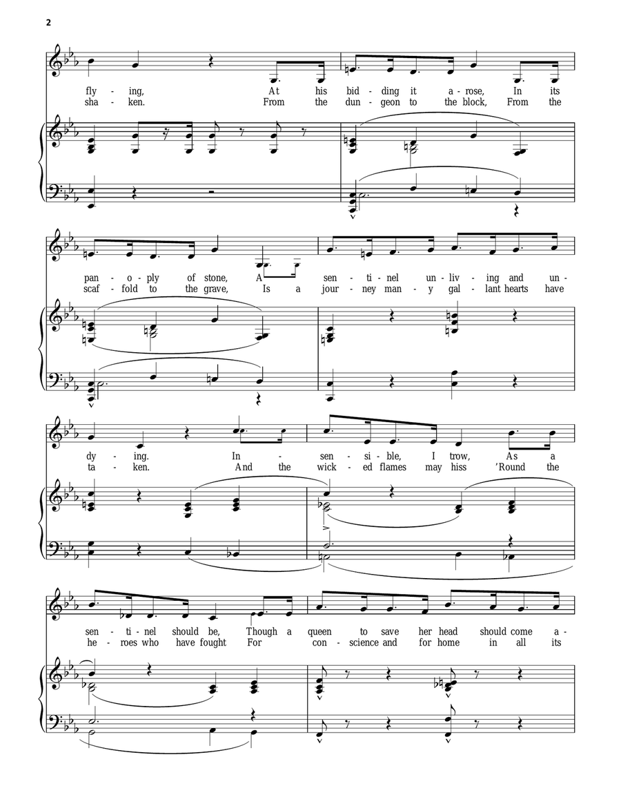When Our Galland Norman Foes Piano Solo scores gallery preview page 2