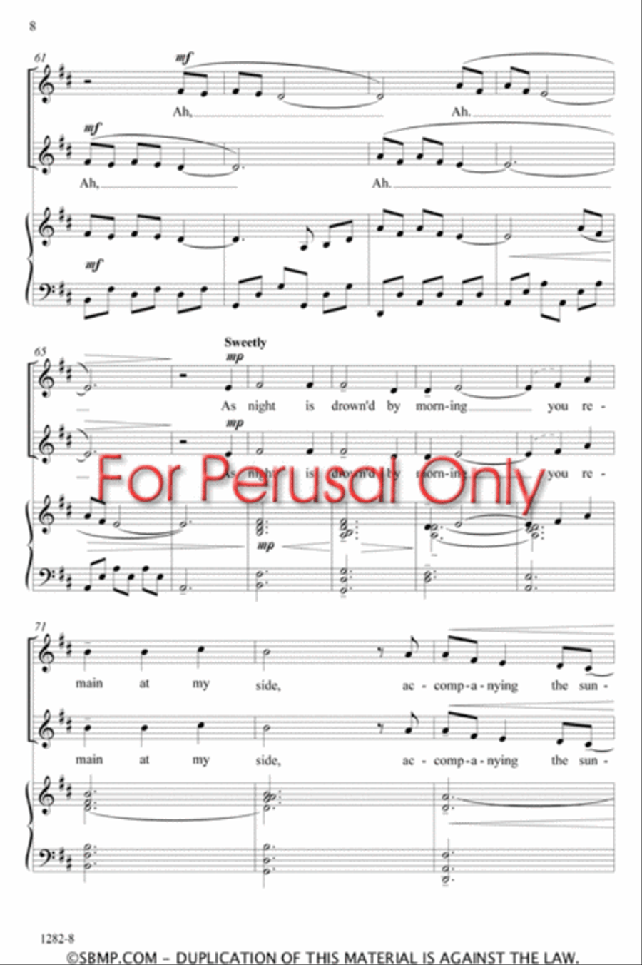 Lunar Lullaby - SA Octavo SA scores gallery preview page 7