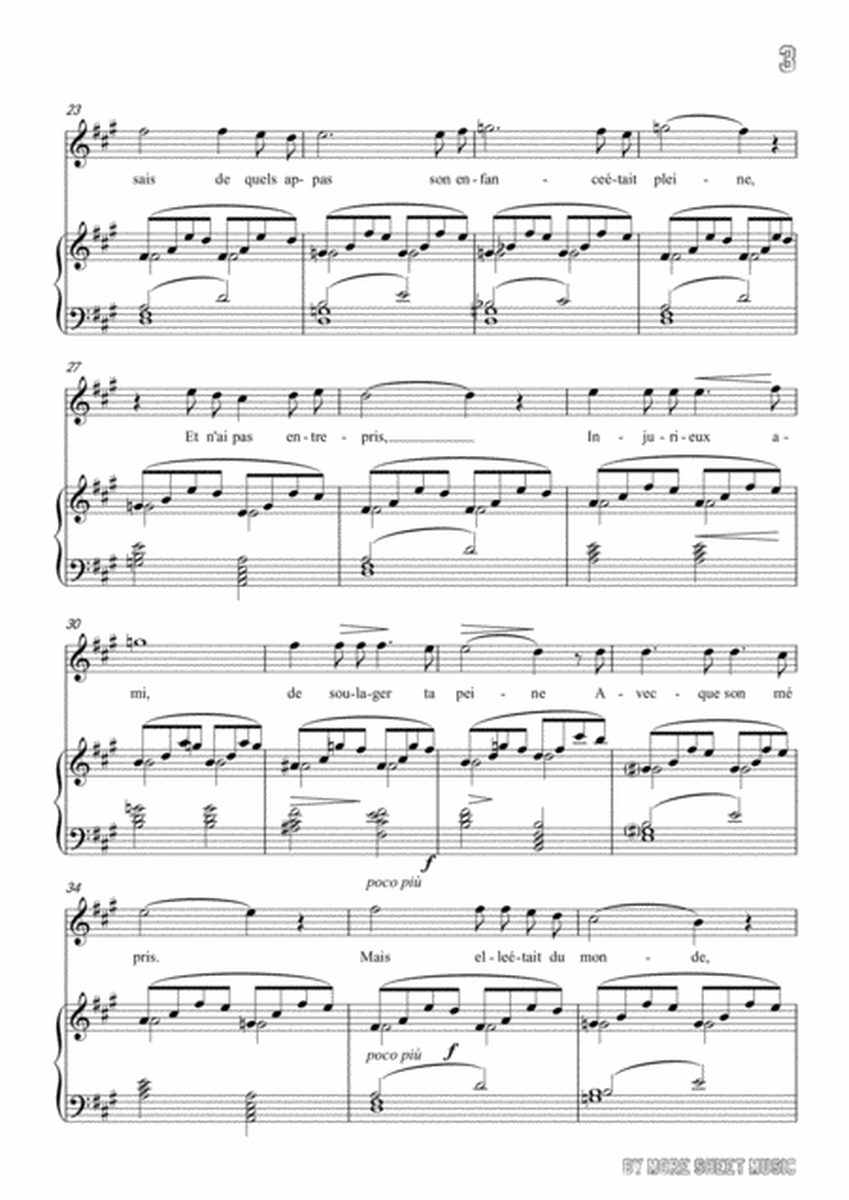 Masse-Consolation in f sharp minor,for Voice and Piano image number null