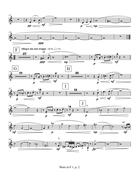 Violin Concerto (2009) Horn in F part 1