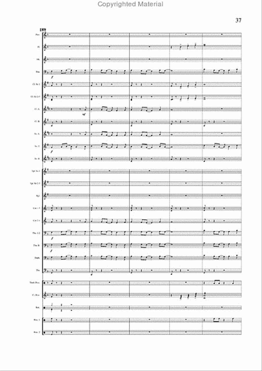 Salvador Medley Concert Band scores gallery preview page 25