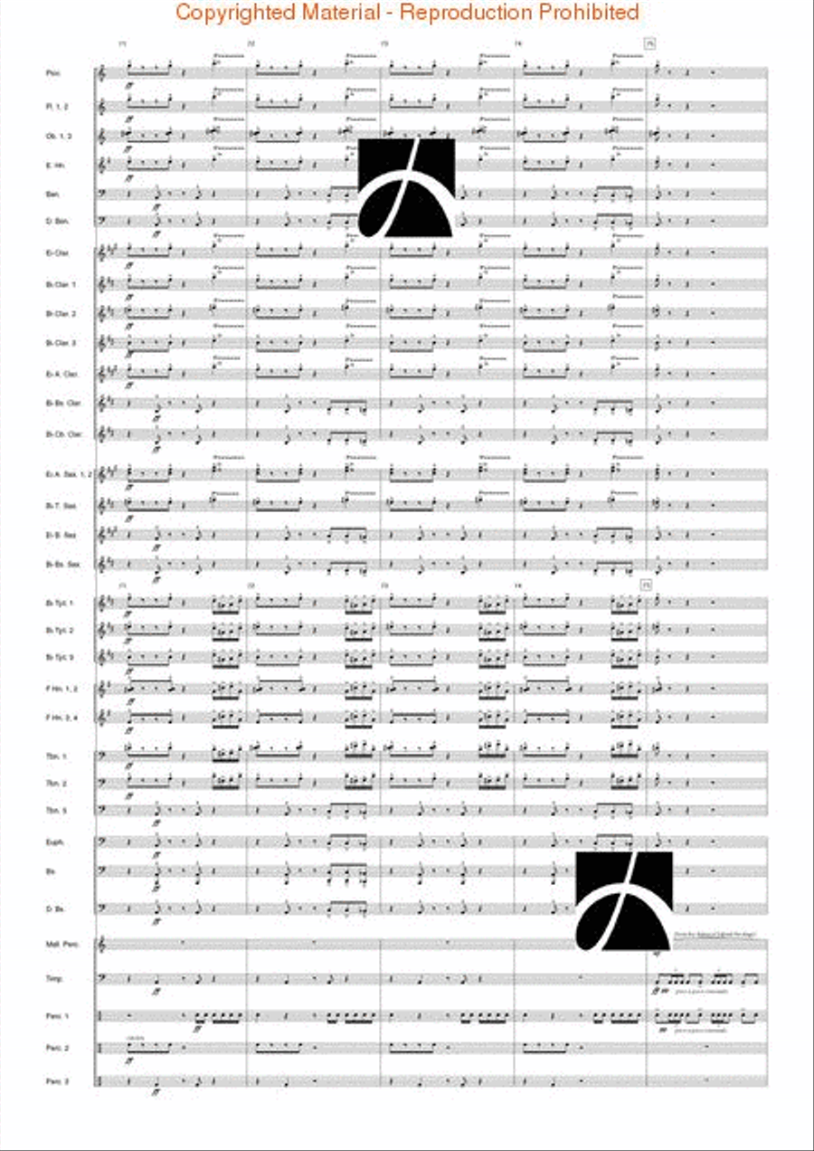 Kraftwerk Concert Band scores gallery preview page 16