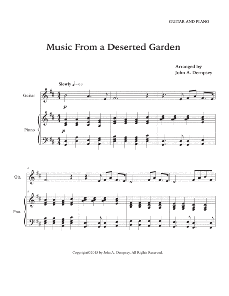 Music From a Deserted Garden (Guitar and Piano) image number null