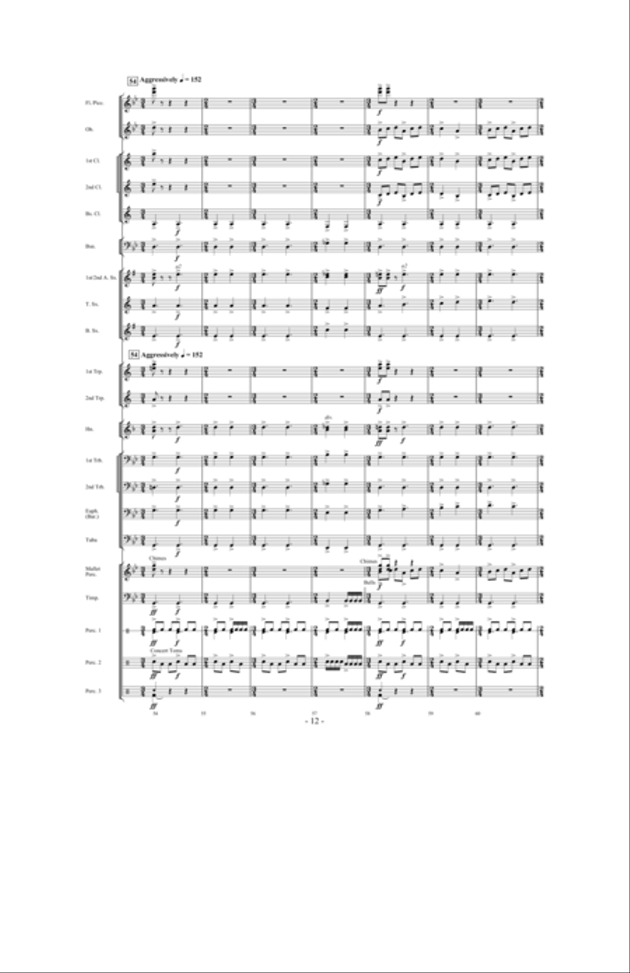 Saturn: The Ringed Planet Concert Band scores gallery preview page 11