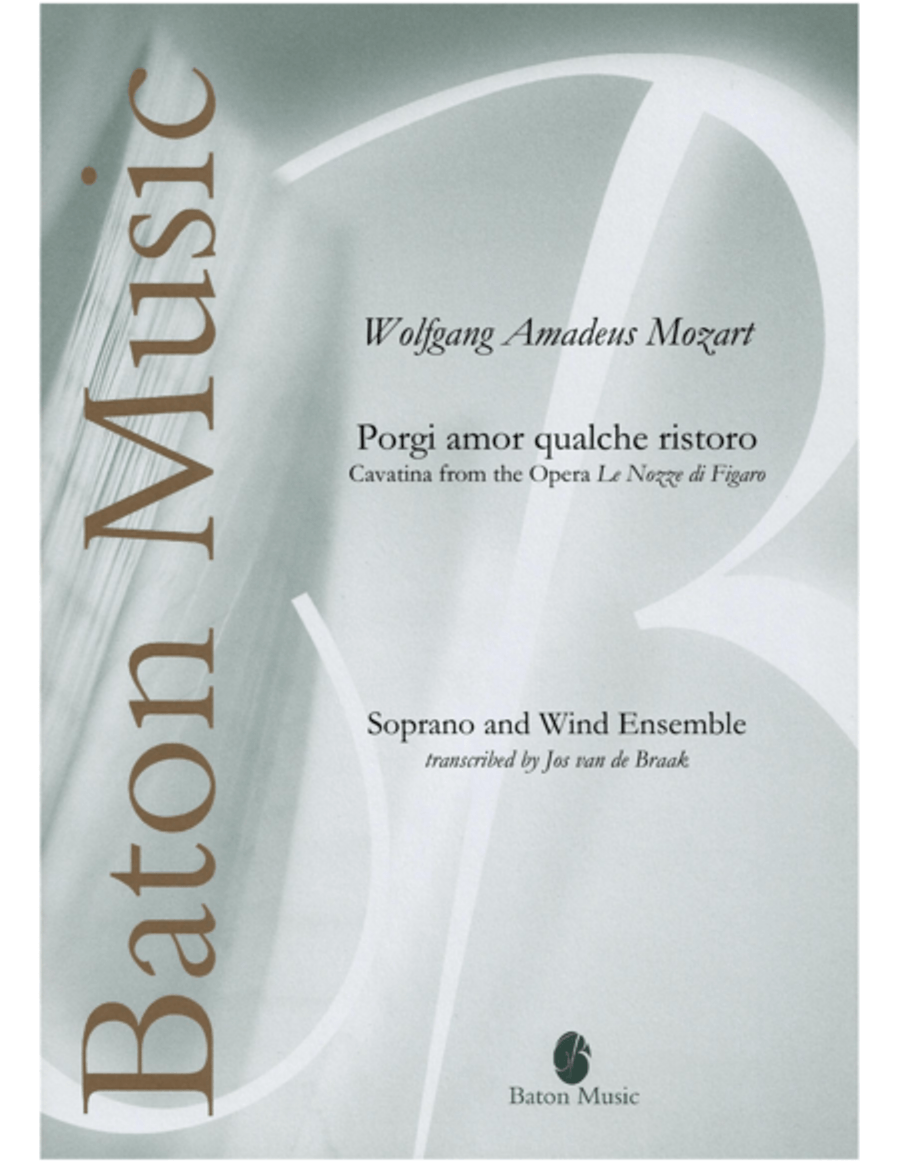Porgi amor qualche ristoro Concert Band scores gallery preview page 1