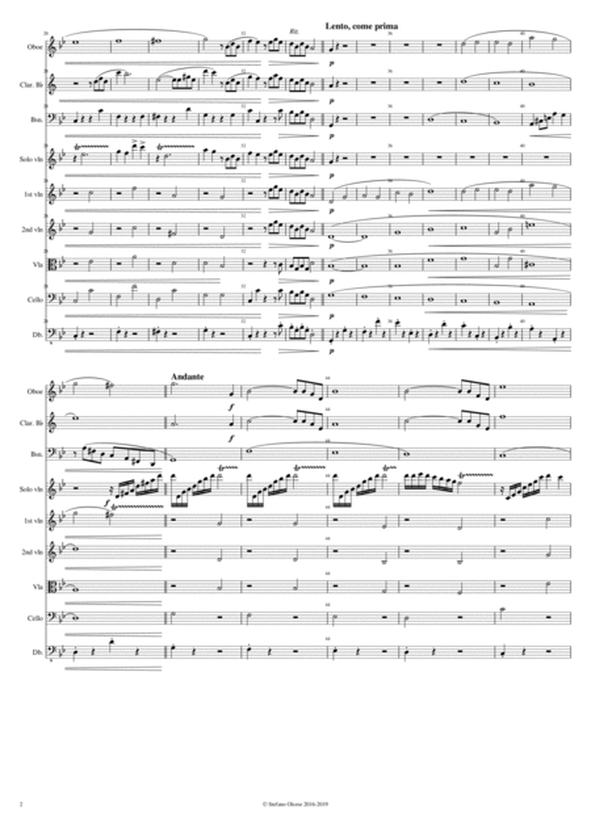 ALES STENAR, suite for violin and chamber orchestra - Score Only image number null