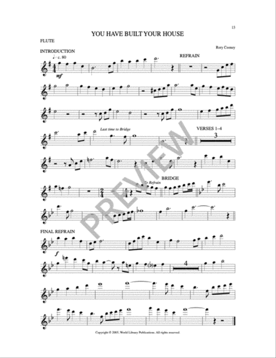 You Have Built Your House 4-Part scores gallery preview page 9