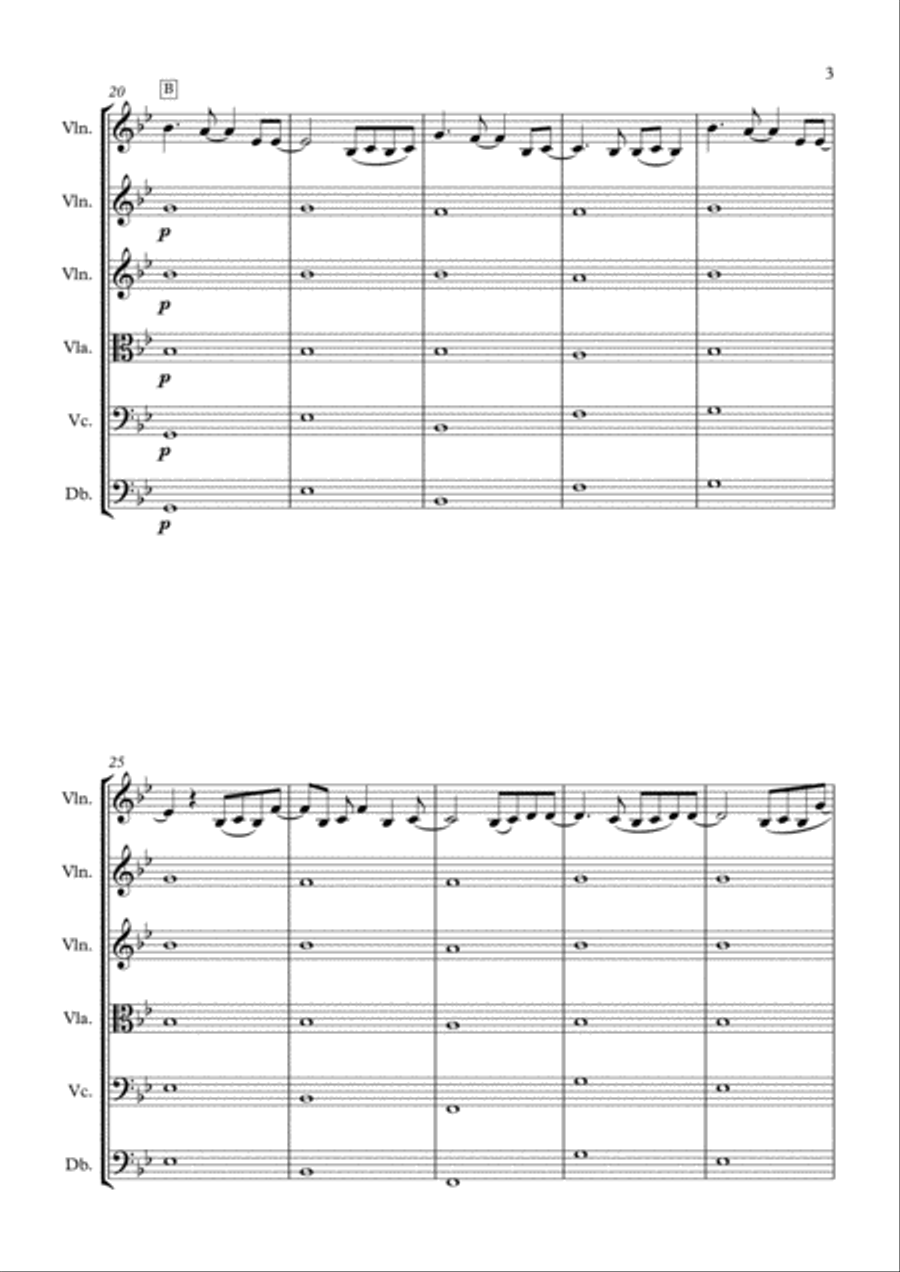 Rewrite The Stars String Quartet scores gallery preview page 3