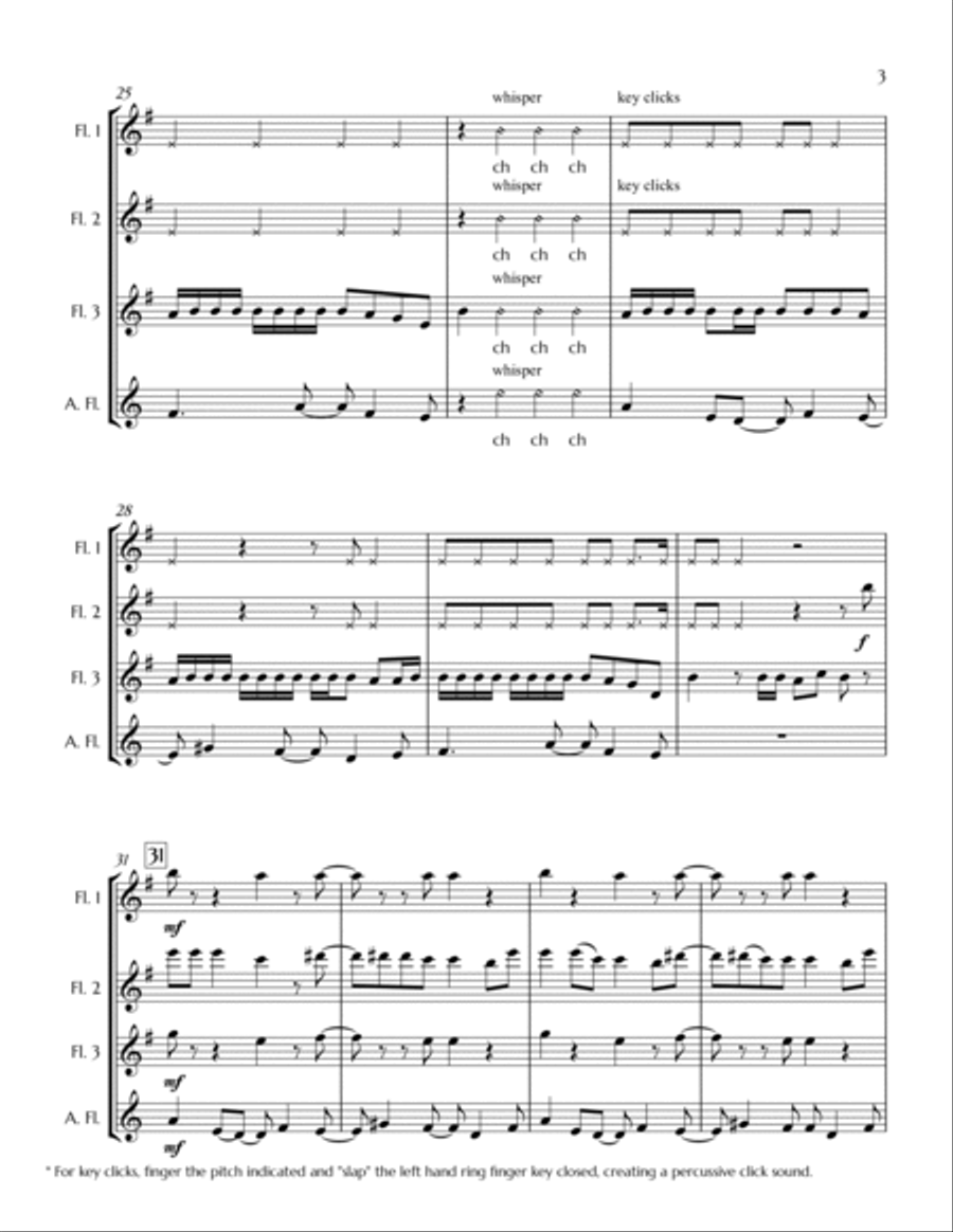 We Don't Talk About Bruno Woodwind Quartet scores gallery preview page 4