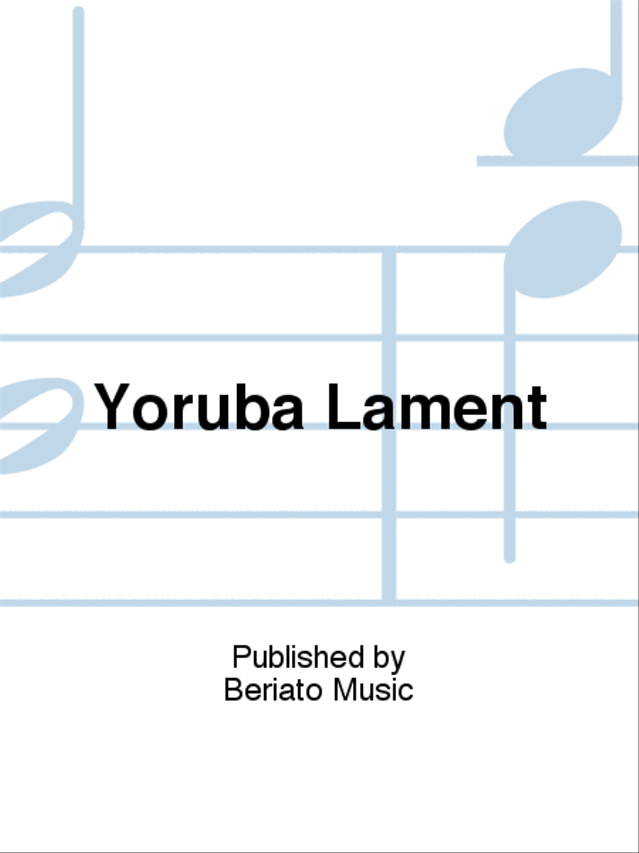 Yoruba Lament Organ scores gallery preview page 1