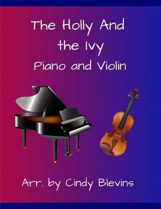 Book cover for The Holly and the Ivy, for Piano and Violin