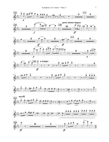 Symphony in C minor Movement III Parts