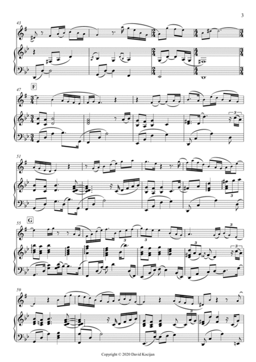 Menuet II - INTERMEDIATE (alto sax & piano) image number null