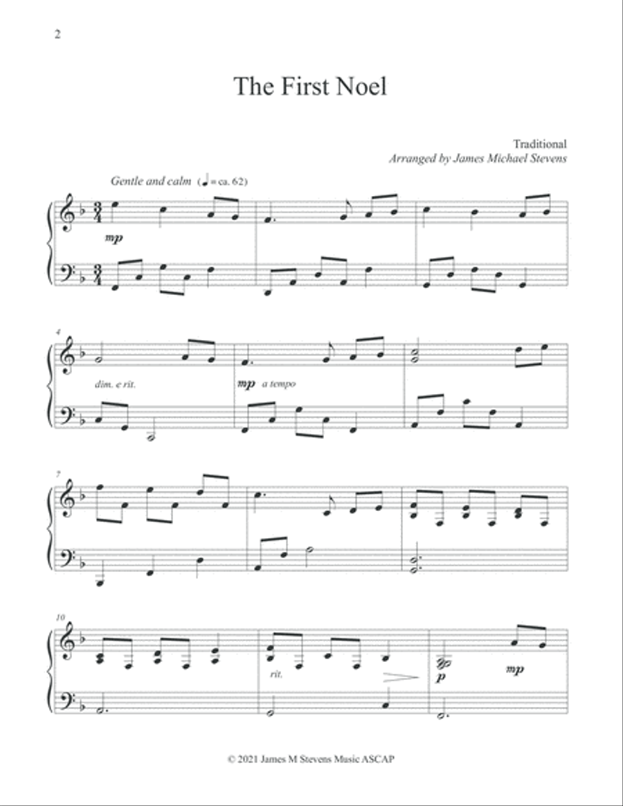 Candlelight Carols at the Piano Piano Solo scores gallery preview page 4