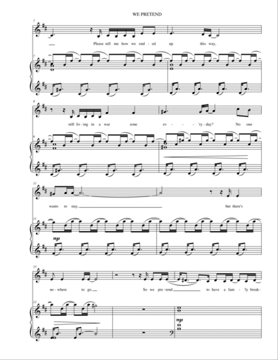 We Pretend Voice scores gallery preview page 2