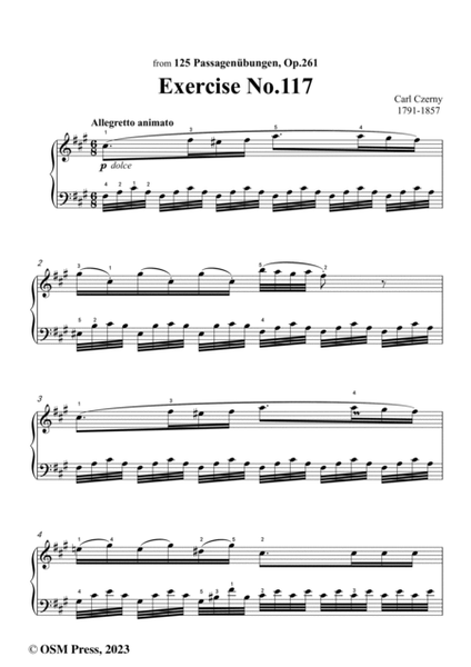 C. Czerny-Exercise No.117,Op.261 No.117 image number null