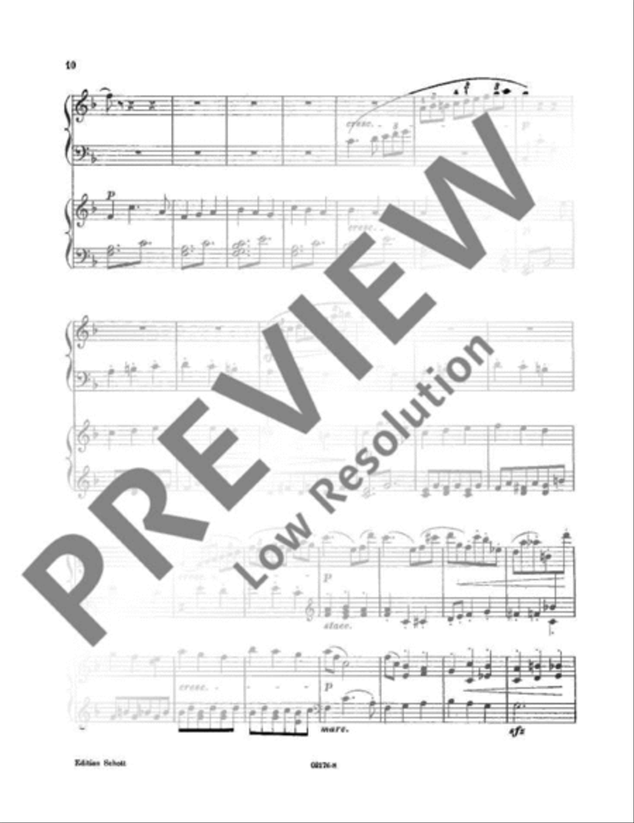 Siegfrieds Rheinfahrt Piano Duet scores gallery preview page 13