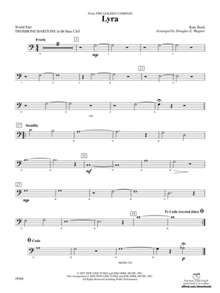 Lyra (from The Golden Compass): (wp) 1st B-flat Trombone B.C.