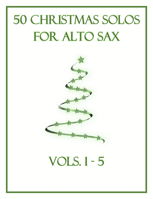 Book cover for 50 Christmas Solos for Alto Sax