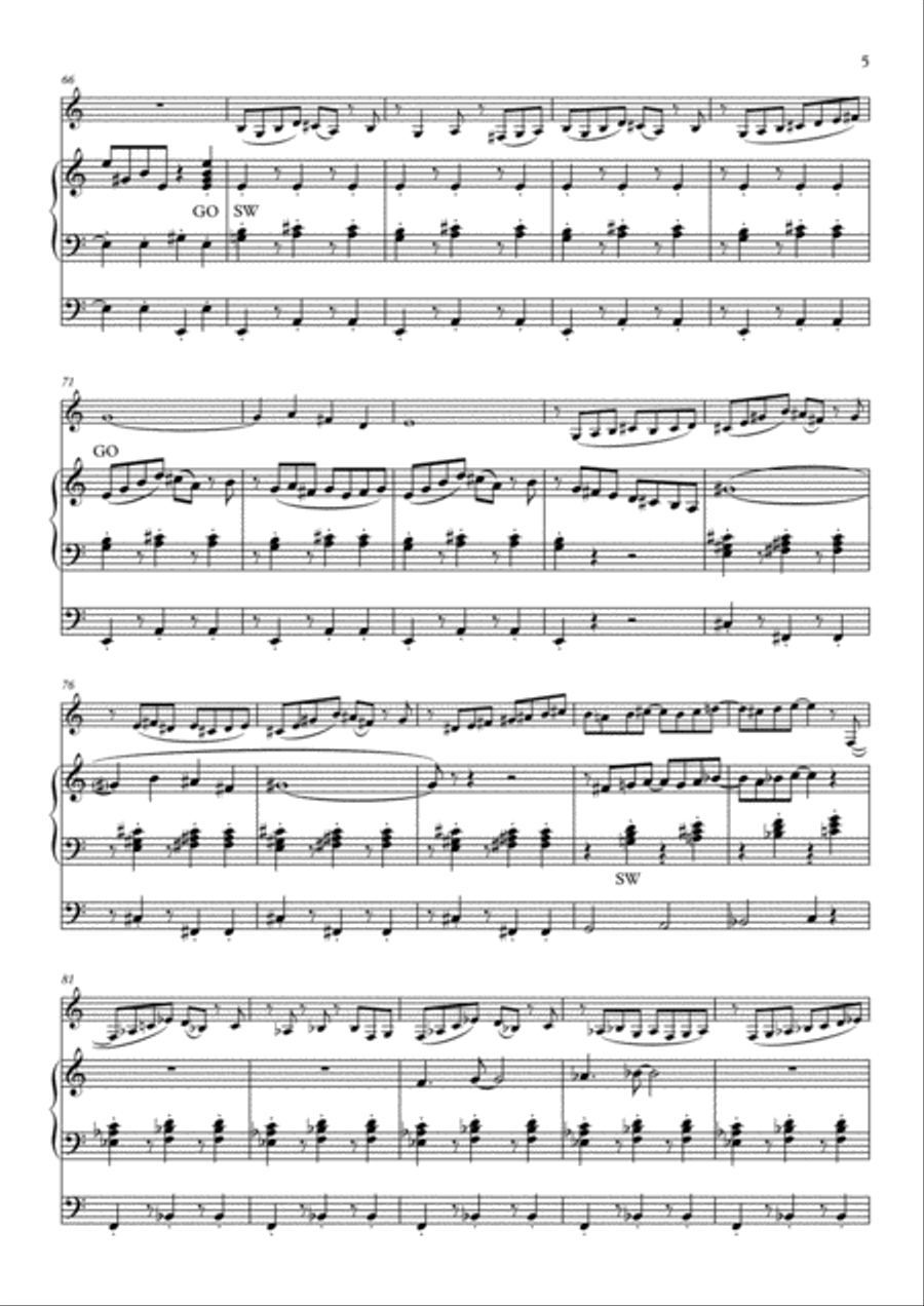 Salsamania for Alto Saxophone & Organ Woodwind Duet scores gallery preview page 5