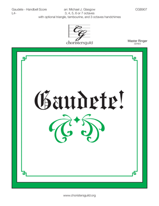 Book cover for Gaudete! - Handbell Score