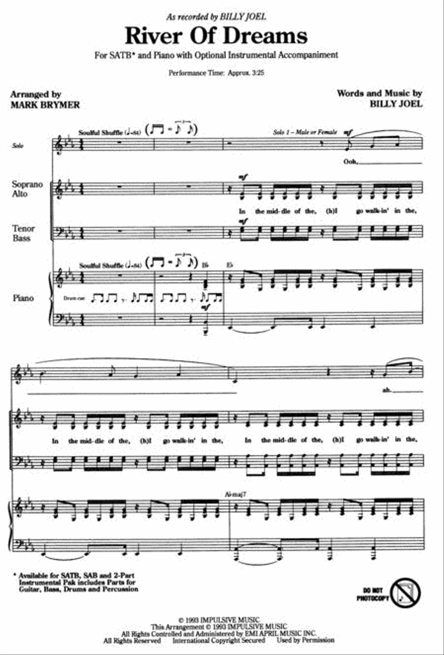 River of Dreams 4-Part scores gallery preview page 2