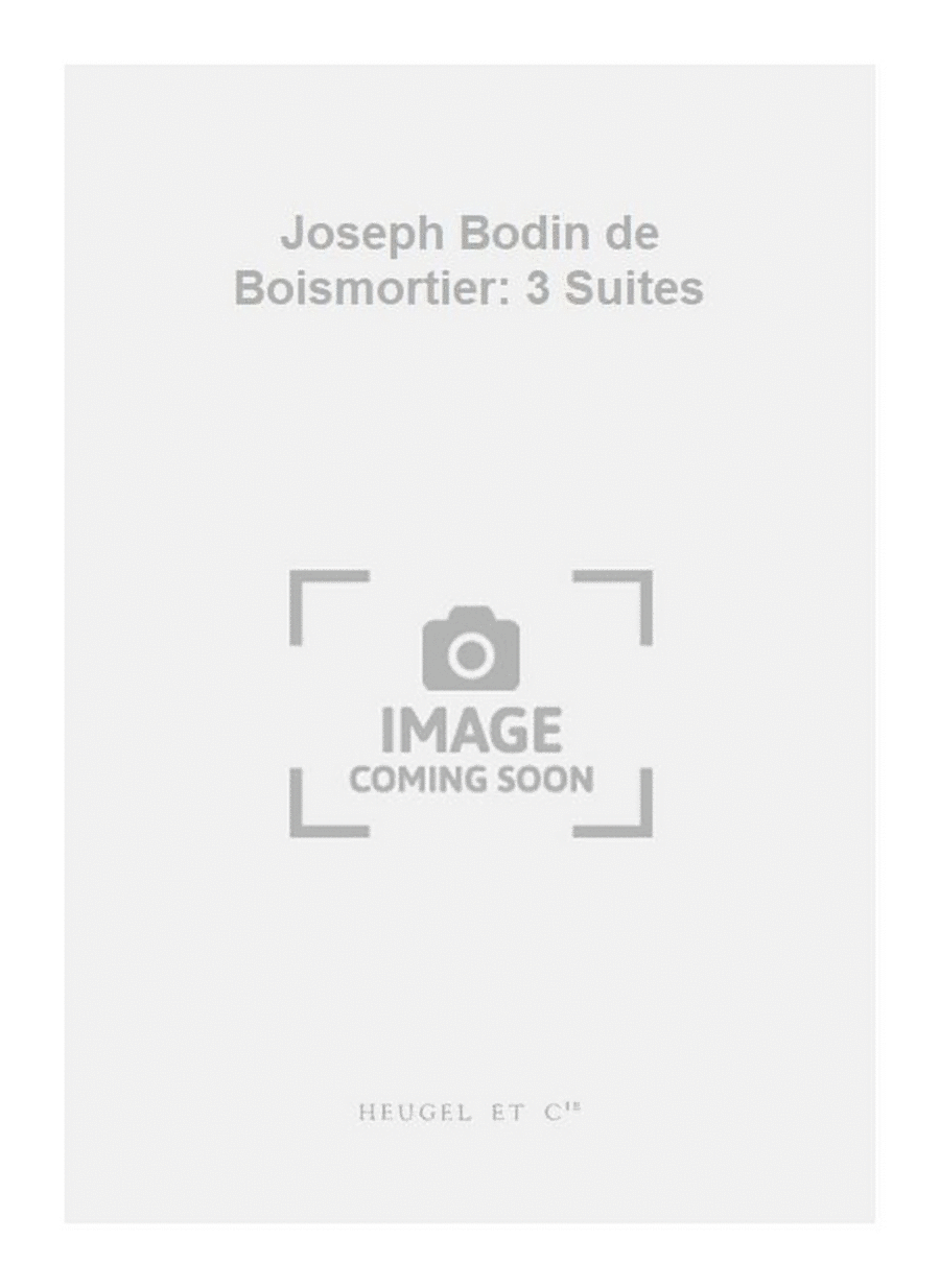 Joseph Bodin de Boismortier: 3 Suites Flute scores gallery preview page 1