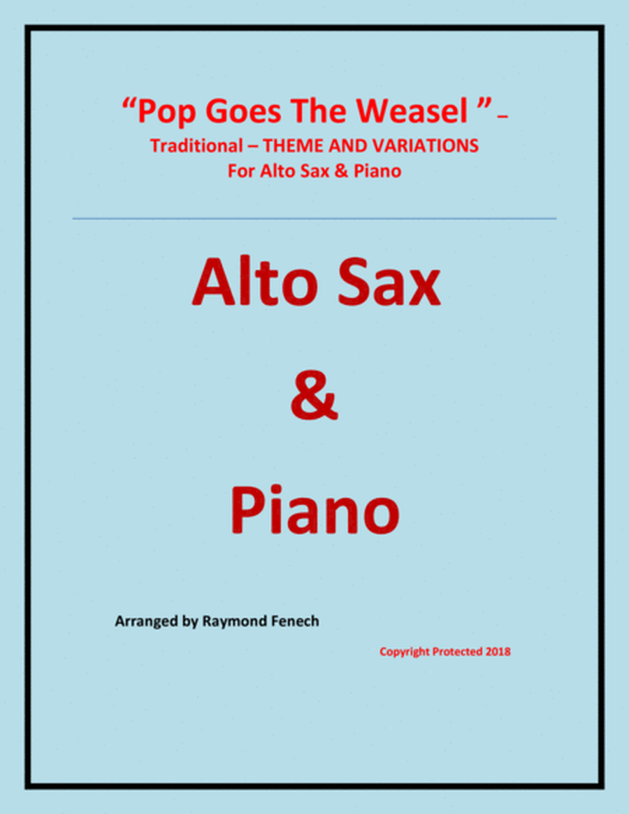 Pop Goes the Weasel - Theme and Variations For Alto Saxophone and Piano image number null