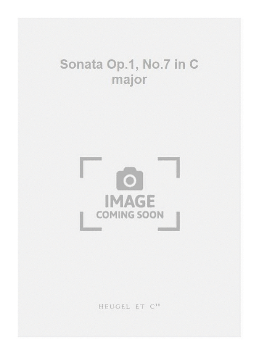 Sonata Op.1, No.7 in C major