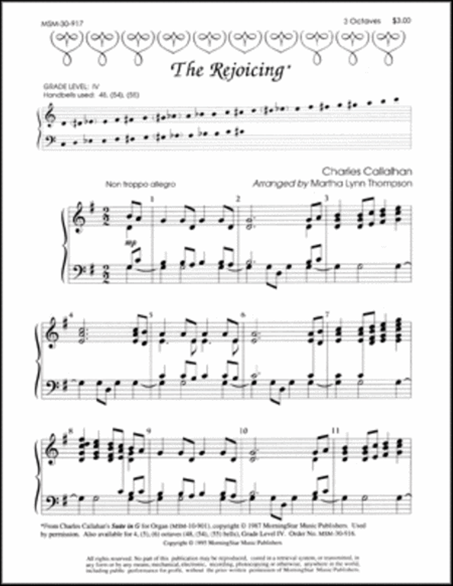 The Rejoicing Handbell Choir scores gallery preview page 1