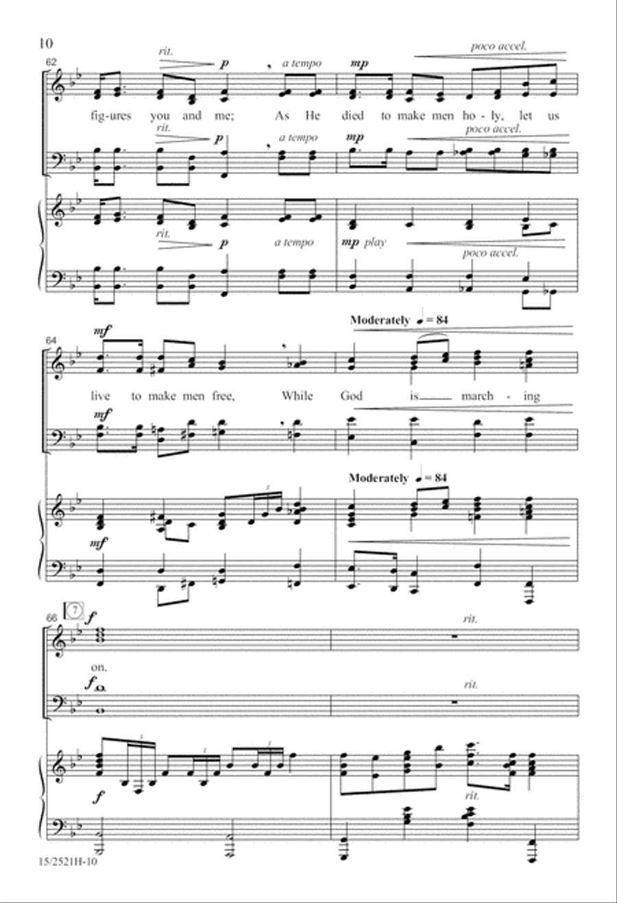Battle Hymn of the Republic 4-Part scores gallery preview page 11